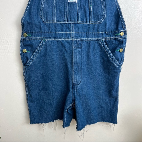 Liberty Denim Cut Off Shorts Overalls size 32 - Picture 3 of 12
